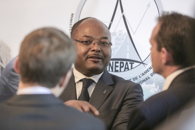 Mathieu Mandeng, DG de Standard Chartered Bank Cameroun, Président de l'APECCAM, au 9ème forum EMA Invest à Genève, le 3 octobre 2013