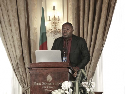Daniel Abate, président du Mouvement des entrepreneurs du Cameroun, au 9ème forum EMA Invest à Genève, le 3 octobre 2013