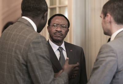 Emmanuel NGanou Djoumessi, ministre de l'Economie, de la Planification et de l'Aménagement du territoire du Cameroun, au 9ème forum EMA Invest à Genève, le 3 octobre 2013