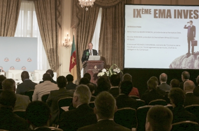 Nicolas Imboden, président de SwissCham Africa, au 9ème forum EMA Invest à Genève, le 3 octobre 2013